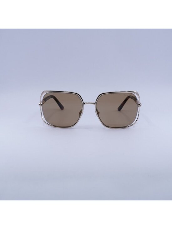 Tom Ford Goldie FT1092 28E Sunglasses Shiny Rose Gold Square Frame, Brown Lenses main image 6